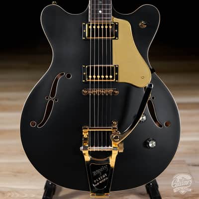 Veritas 503 FiveOThree Semi-Hollow Guitar w/ Bigsby – Black Hard Satin image 2