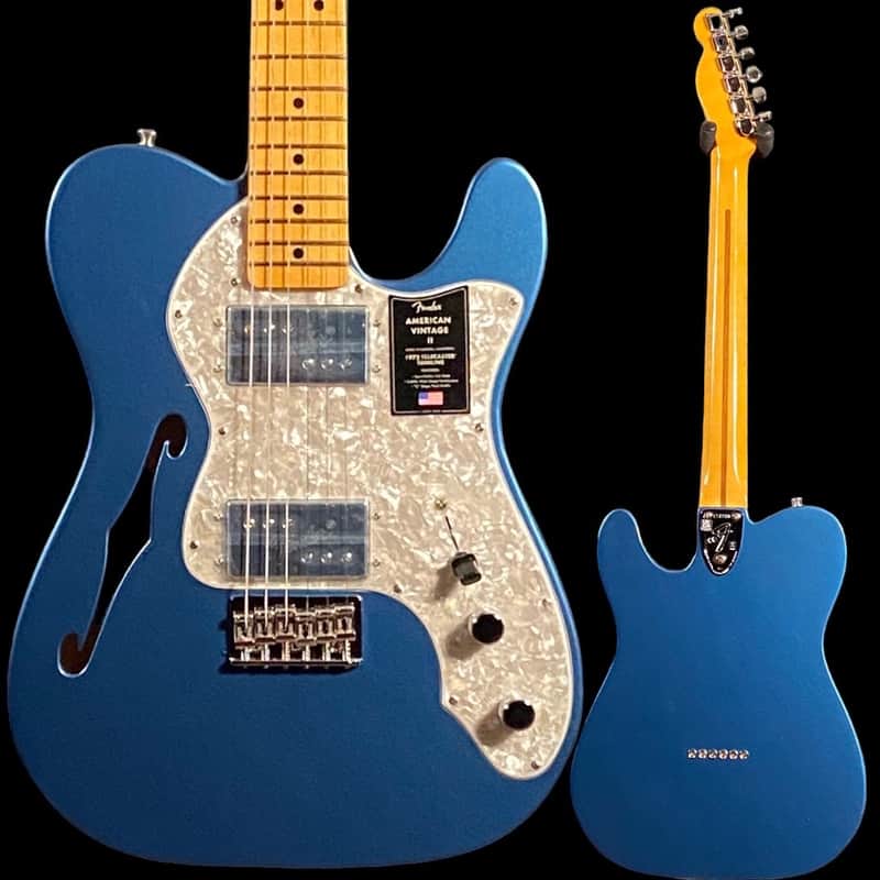 Fender American Vintage II 1972 Telecaster Thinline - Lake Placid Blue image 1