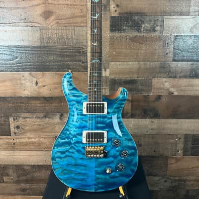 PRS Wood Library DGT, David Grissom Signature, Electric Guitar, Quilt 10 Top, Aquableaux Finish, PRS Paisley Case, 559 image 4