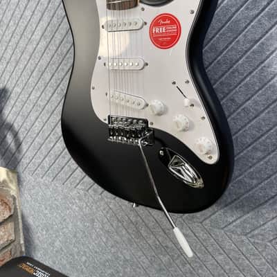 Fender Squier Debut Series "Amazon" Stratocaster Satin Black SkunkWerx In USA Fret Polish and Setup image 2