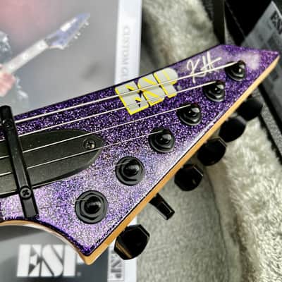 ESP Custom Shop Ouija Red Sparkle & Purple Sparkle Set with Matching Serial# 16 image 12