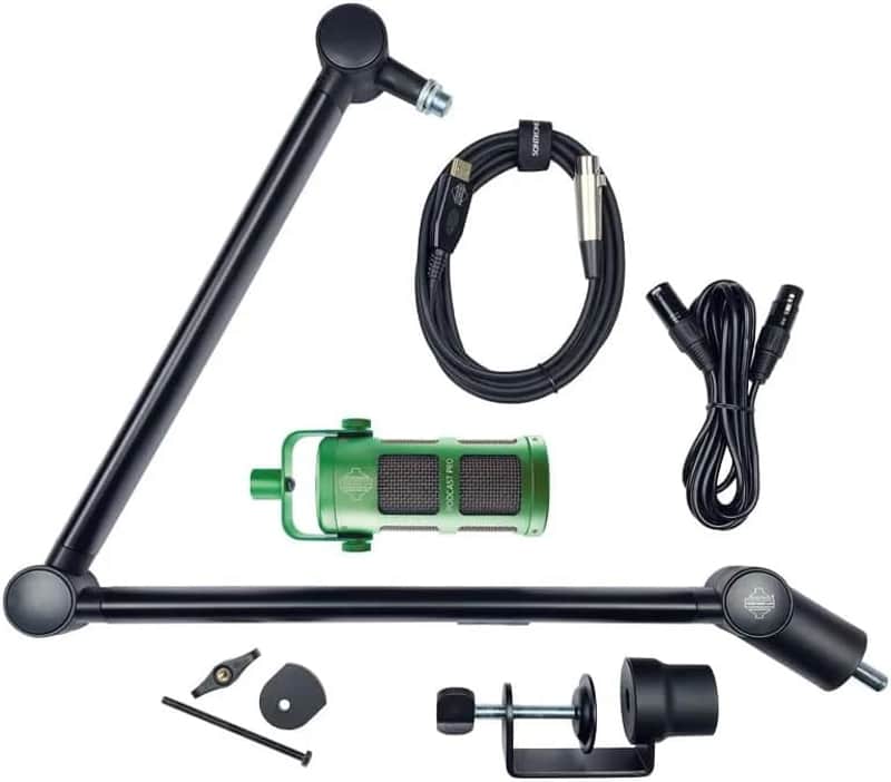 Sontronics STVCP-GRN Voicecasting Pack - Podcast / Streaming / Broadcast Microphone Set image 1