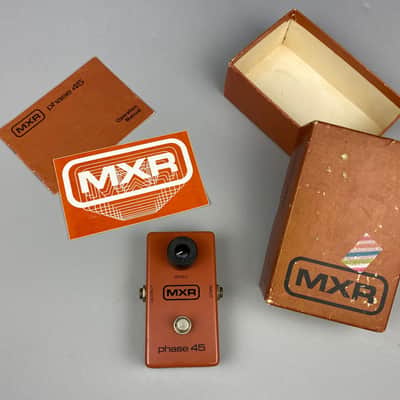 MXR Phase 45 Pedal, Block/Script Logo 1979 - Brown image 1