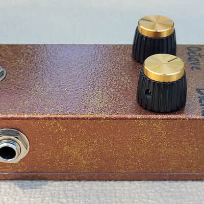 Handpainted Brown Analog Octave effects pedal image 5