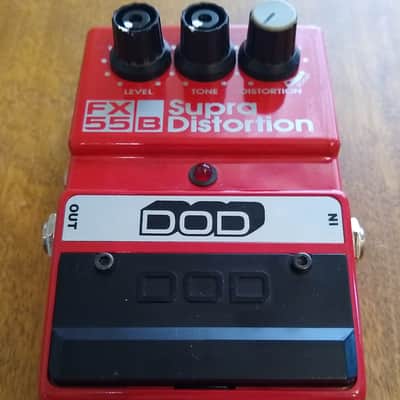 DOD Supra Distortion FX55-B Red 1990s | Reverb