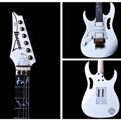 Used Ibanez JEM7VWHL Steve Vai Signature - Left Handed Electric Guitar in White image 1