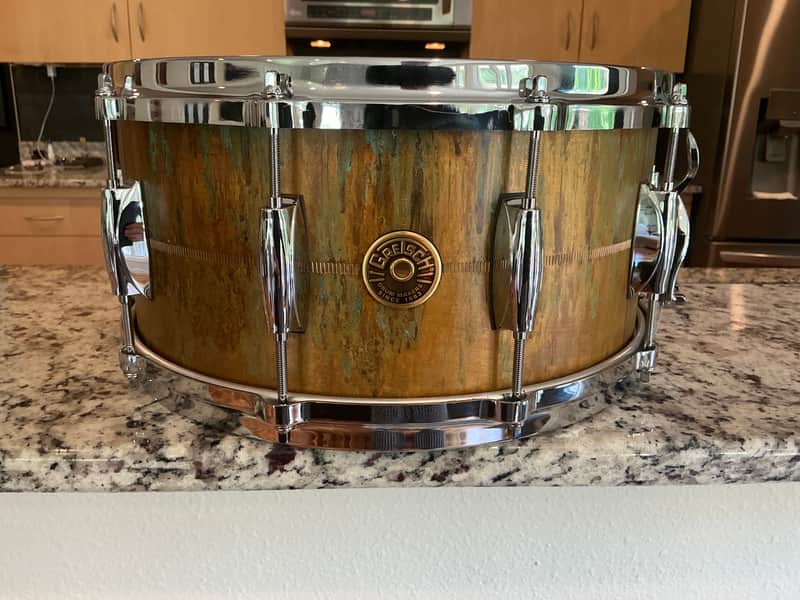 Gretsch 6.5X14 Raw Phosphorus Bronze Snare Drum imagen 1