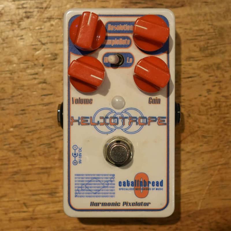 Catalinbread Heliotrope Harmonic Pixelator Analog Bit Crusher Pedal White - Used image 1