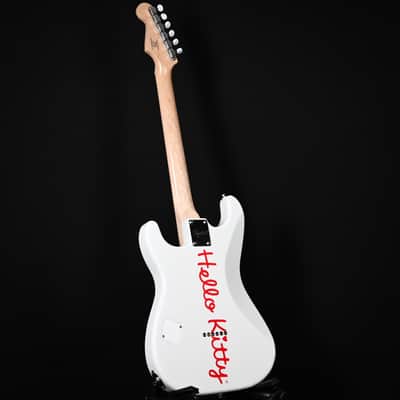 Squier x Hello Kitty Stratocaster Electric Guitar - White 2025 (CYKF25009105) image 13