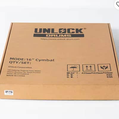 UNLOCK 16” 3 Zone Thin RIDE Cymbal for Roland Alesis Kit image 5
