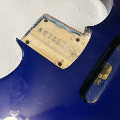 1990 Japan Charvel 275 Deluxe Candy Blue Guitar Body Floyd Ready image 11