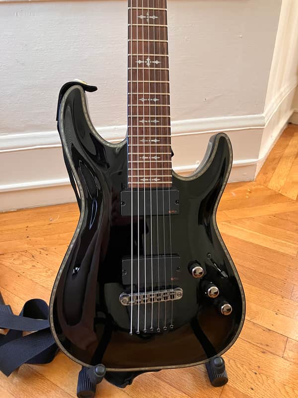 Schecter Hellraiser C-7 2005 - Present - Gloss Black image 1