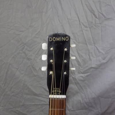 RARE "Domino"/Harmony Stella Parlor Guitar (1950s, 2-Tone Burst w/ Faux Flame) image 12
