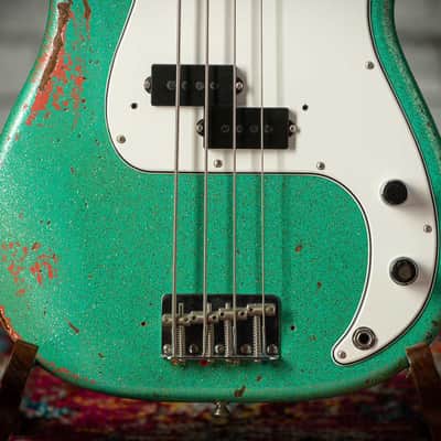 Fender Custom Shop ’59 P-Bass Heavy Relic - Aged Seafoam Green/Faded Tahitian Coral image 5