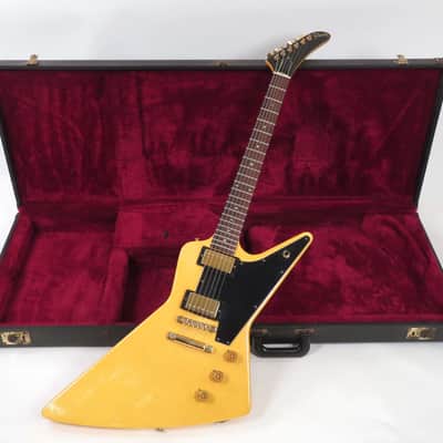 1983 Gibson Explorer Korina Heritage Series - Rare Original Ivory White Finish! - Shaw Pickups - Original Case image 2