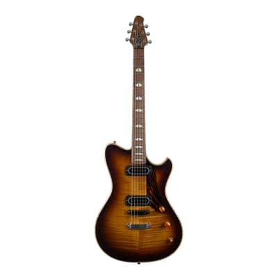 Used Powers Electric A-Type Select Flame Maple PF42 Hard Tail - Solana Sunrise image 2