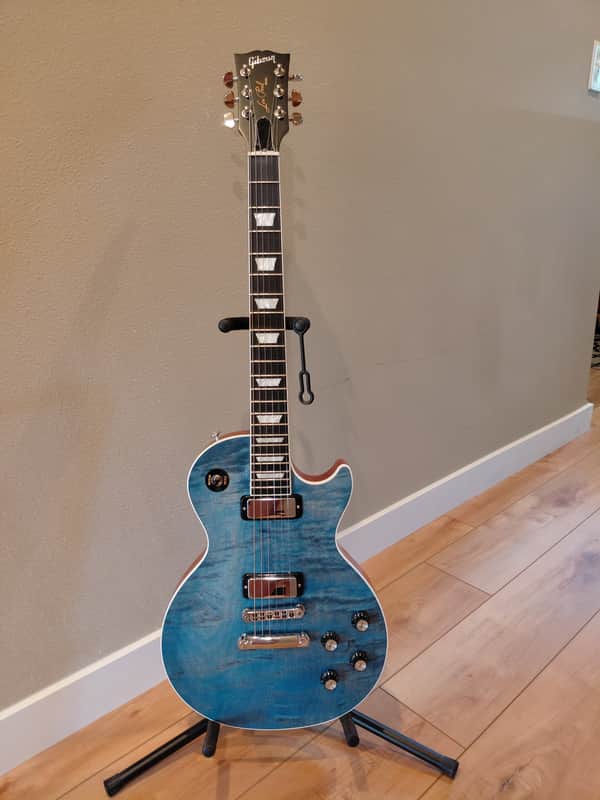 Gibson Les Paul Deluxe Player Plus 2018 Satin Ocean Blue image 1