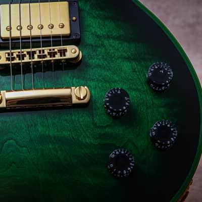 GIBSON USA Custom Shop M2M Les Paul Custom Widow "Green Widow + Ebony" (2024) image 12