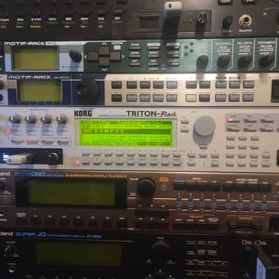 Korg Triton Rack EXPANDED: 6 EXB-PCMs, EXB-SCSI, EXB-MOSS, 96 MB RAM, LCD Replaced image 2
