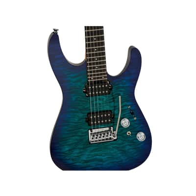 Charvel Pro-Mod Plus DK24 HH 2PT EB QM 6-String Electric Guitar (Chlorine Burst) image 4
