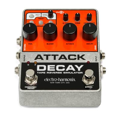 New Electro-Harmonix EHX Attack Decay Tape Reverse Simulator Guitar Pedal! image 3