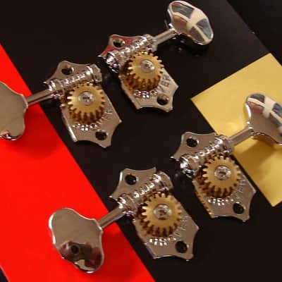 Grover U98-18N Geared Ukulele Tuning Machines, Nickel Finish image 2