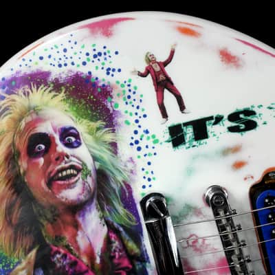 Custom Painted and Upgraded Epiphone LP Special ll LE with Matching Headstock image 8