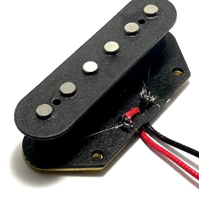 Dragonfire Tele True Texas Pickup Set, Black Bridge w/ BLACK Covered Color Neck, Hot AlNiCo Performance Telecaster Pickups image 2