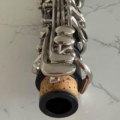Buffet Crampon  B-12 Bb Clarinet with original hard shell plastic molded case. - Black (resin/composite) body, and Silver/nickel keys image 14