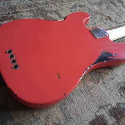Fender Precision Bass 2001 - Fiesta Red over Sunburst image 20