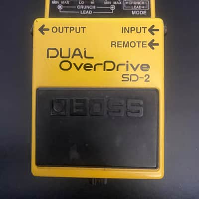Boss SD-2 Dual OverDrive (Silver Label) 1993 - 1998 - Yellow image 1