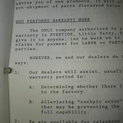 Instruction Manual (copy) for Eventide H3000 Ultra-Harmonizer 1986 image 15