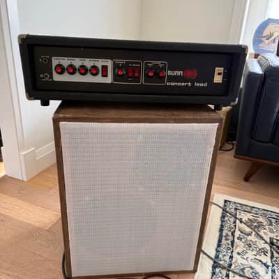 Sunn Concert Lead Guitar Amp Head 1970s - Black image 11