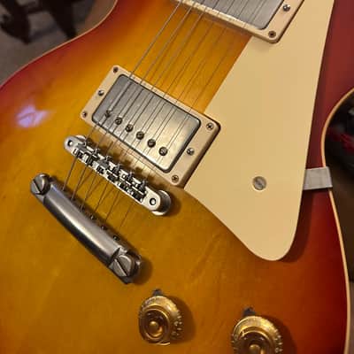 Gibson Custom Shop Les Paul Standard 58 VOS 2017 - Plain top cherry sunburst image 4