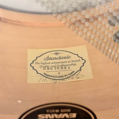 Tama Starclassic Maple 14x6.5 British Racing Green MIJ + Original Air Ride System + Stand image 3