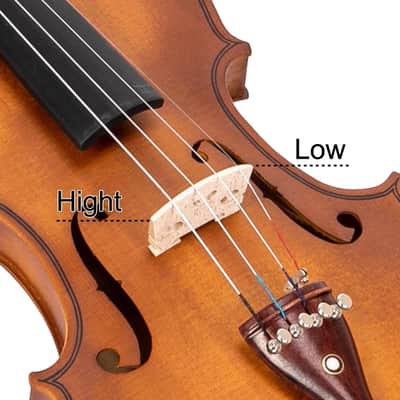 4/4 Full Size Acoustic Violin Student Beginner School Orchestra Set w/ Case Bow Rosin Tuner & Shoulder Rest image 6