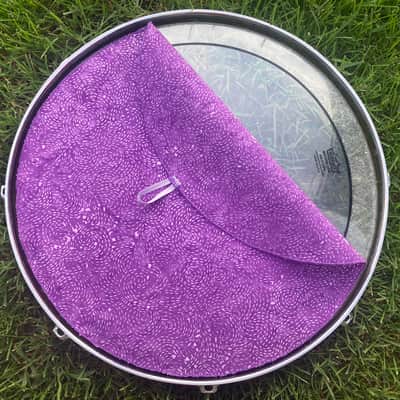 16" single layer Drum Bunny cotton drum cover - dampener - partial mute - compare to Drum Tortillas - Quesadilla - Big Fat Snare image 2