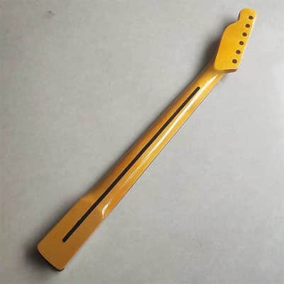 Yellow Glossy Finish Guitar Telecaster Tele Style Maple Neck image 5