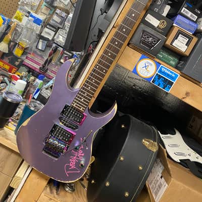 Ibanez RG 1990’s - Lavender Refin - Autographed image 1