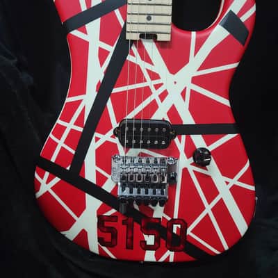 EVH Striped Series 5150 2021 - Red, Black and White image 4