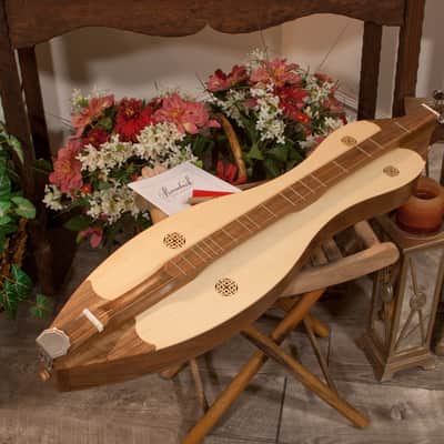 Roosebeck Grace Mountain Dulcimer 4 String Vaulted Fretboard Spruce Knotwork Walnut image 2