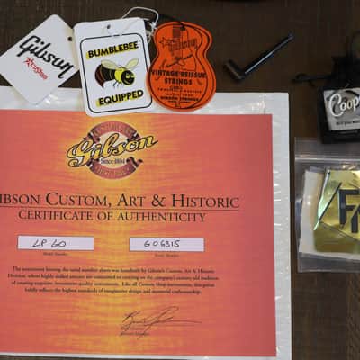 2006 Gibson Custom Shop 1960 Historic Reissue Les Paul Standard Electric Guitar Lemonburst + COA OHSC image 2