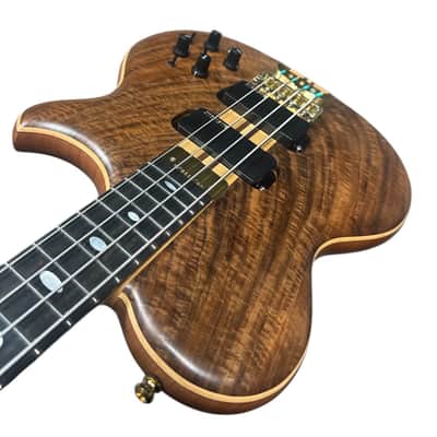 Alembic Crest 4 Medium Scale (32"), Walnut / Ebony / Side Led's *Similar On Order, ETA Oct 2026 image 7