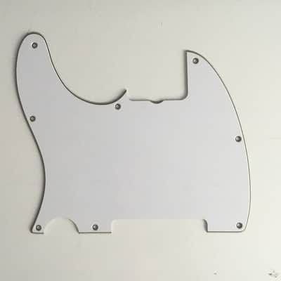 4-Ply Lefty White / Pearl Back Relic Esquire Pickguard Telecaster For ‘69 Fender Tele Left Handed image 1