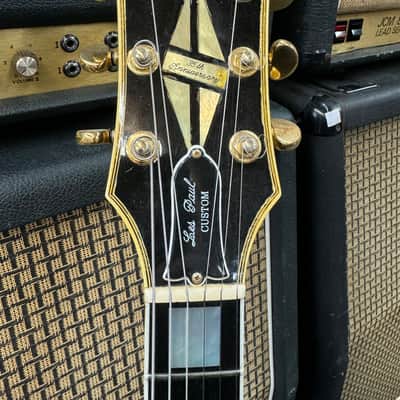Gibson 35th Anniversary Les Paul Custom 1989 3 Pickup Owned By Mark Reale Black - Ebony image 5