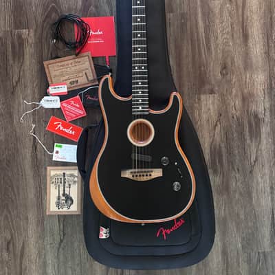 Fender American Acoustasonic Stratocaster 2020 - Black image 1