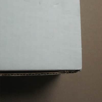 kind of lightly handled genuine Fulltone EMPTY BOX & printout copy of paperwork ONLY for Clyde Deluxe pedal (NO pedal) 2010s (specifically 2019) white box with black & white labels image 5