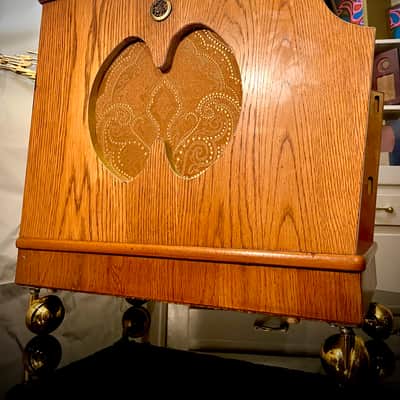 Rotary Connection 1x12/1x10 2 speaker guitar cab. 8 ohms. Vintage MCM style. Front and side firing speakers. Vintage Utah and Rola inside. Open or closed options. 2026 - Wood image 2
