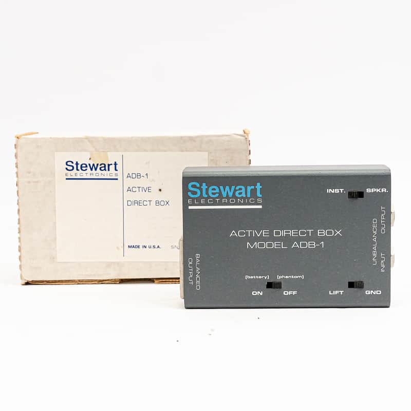 Stewart ADB-1 Active Direct Box DI w/ XLR Output Instrument / Speaker with Box image 1
