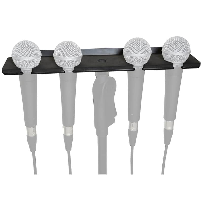 Gator Frameworks Multi Microphone Holder fits (4) Mics [GFW-MIC-4TRAY] image 1